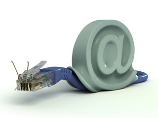 ethernet cable - snail © Oleg Zhevelev