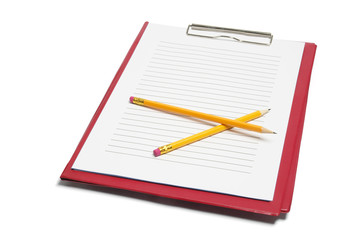 Clipboard and Pencils