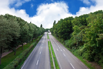 Motorway in the city.