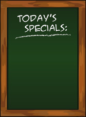 chalkboard Todays special green