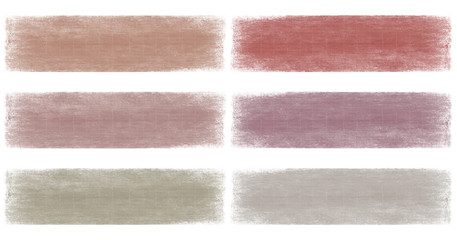 Grey and berry faded grunge banner set isolated