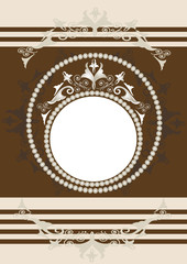 Antique  ornamental  frame.Banner.Frame.