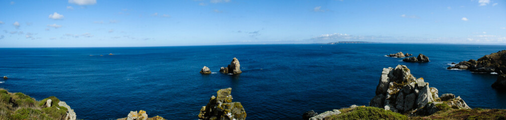 Sea coast in Brittany (Finistère, France)