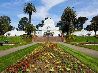 Rolgordijnen Conservatory of Flowers in San Francisco © Andy