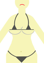 corpo di donna grassa