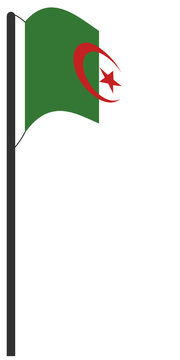 Flaggenmast Demokratische Volksrepublik Algerien