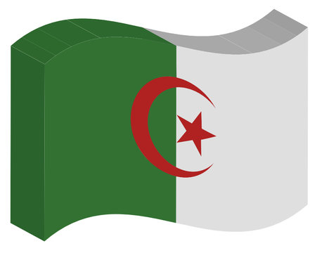 Flagge Demokratische Volksrepublik Algerien, Stein