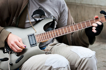 Fototapeta premium street musician