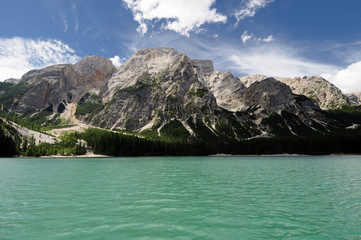 panorama del Lago di Braies
