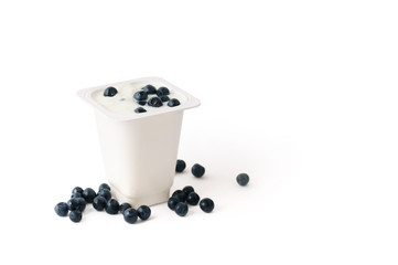 Fototapeta na wymiar Blueberry yogurt