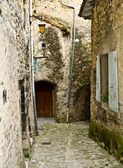 Fototapeta premium Rue médiévale en Provence à Dieulefit