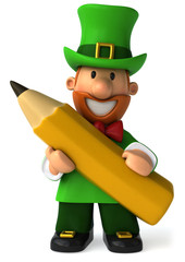 Lutin et crayon