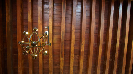 wood  ceiling.
