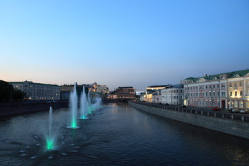 Fototapeta premium Moscow river (Moscow, Russia)