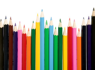 Colorful pencils, education concept