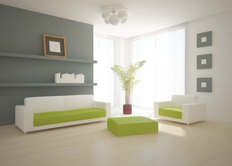 colored modern interior
