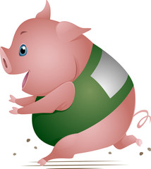Pig In Race