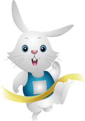 Obraz premium Rabbit In Race