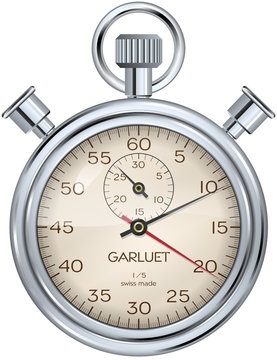 vector: retro stop watch