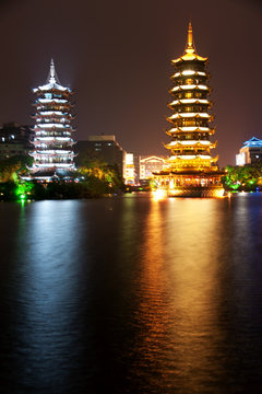 Guilin: two pagodes