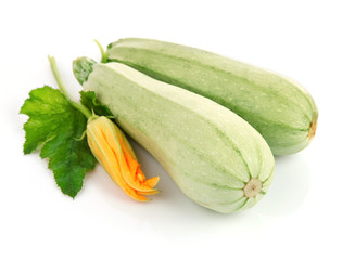 fresh marrow fruits with green leaves