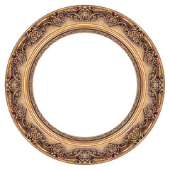 Oval gold picture frame - 24816603