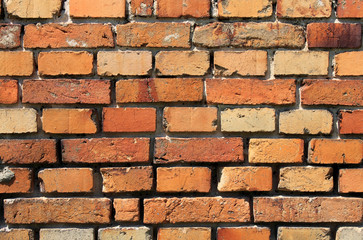 Obraz premium red orange brick wall