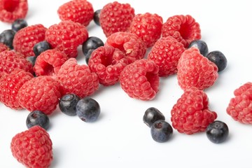 berries on white background