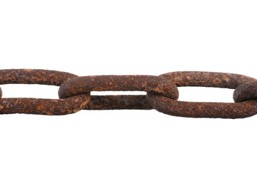 Large rusty chain.