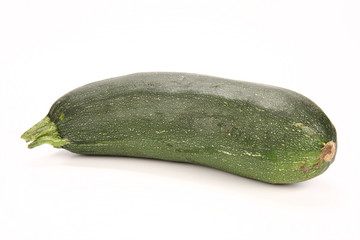 Zucchini on white backgorund