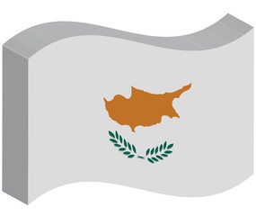 Fototapeta na wymiar Flagge Republik Zypern, Stein