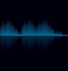 Vector illustration of digital equalizer