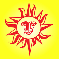 sun symbol vector