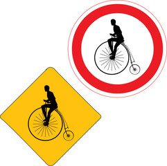 cyclist sign
