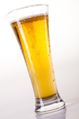 Beer glass isolated on the white background