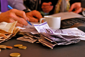 Danish bills and coins
