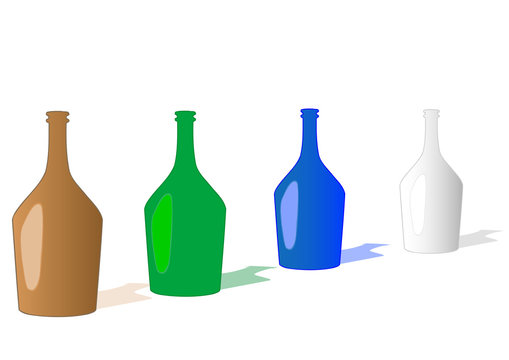 Vector illustration a bottles