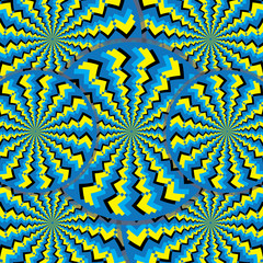 Zigzag Wheelies (illusion de mouvement)
