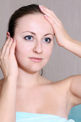 Naklejka premium Portrait of beautiful woman