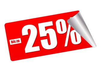 bis 25% Rabatt