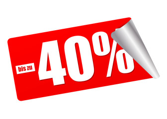 bis 40% Rabatt