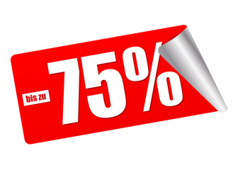 bis 75% Rabatt