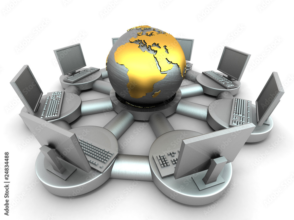 Poster Conceptual image of internet