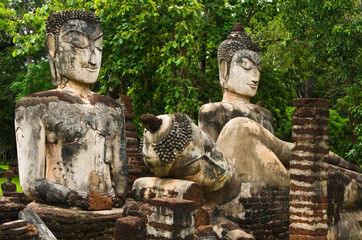 Historic site in  Sukhothai period. Thailand