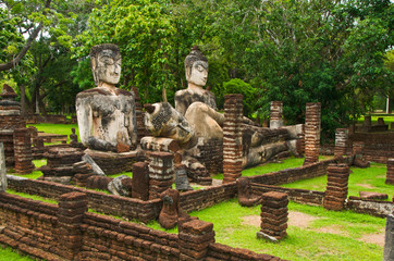 Historic site in Sukhothai period. Thailand