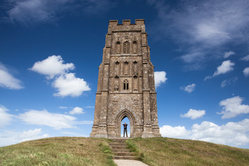 My son Michael in St.Michael's Tower in Glastonbury © Radomir Rezny