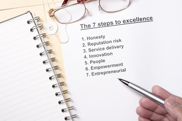 7 steps to excellence
