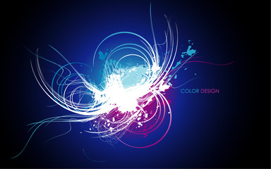 background neon lines illustration