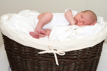 Beautiful baby boy sleeping