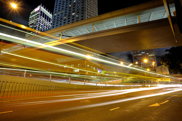 Fototapeta na wymiar car light in city